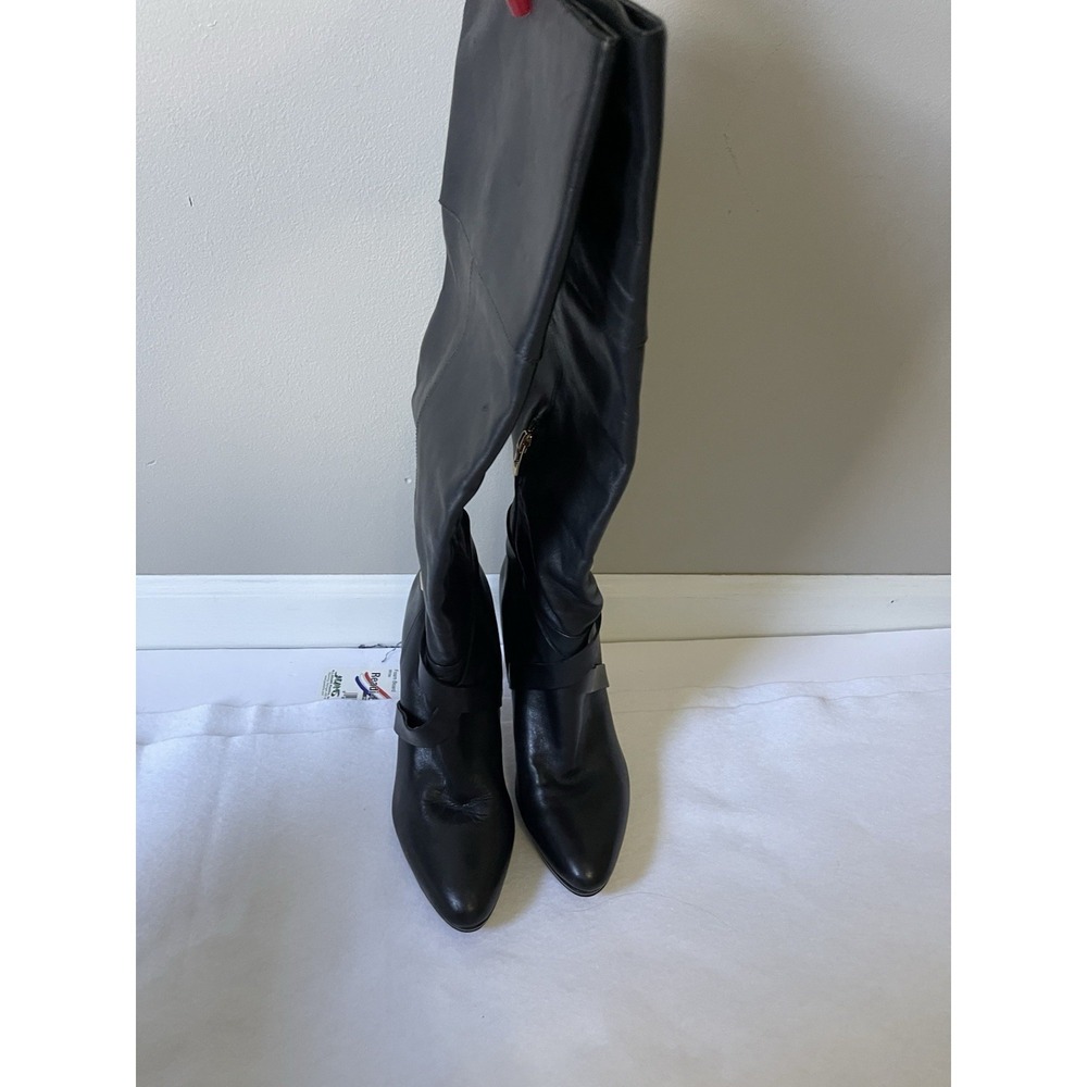 Women's Thin High Heel Boots,Leather Platform, Size 7 - Picture 5 of 9